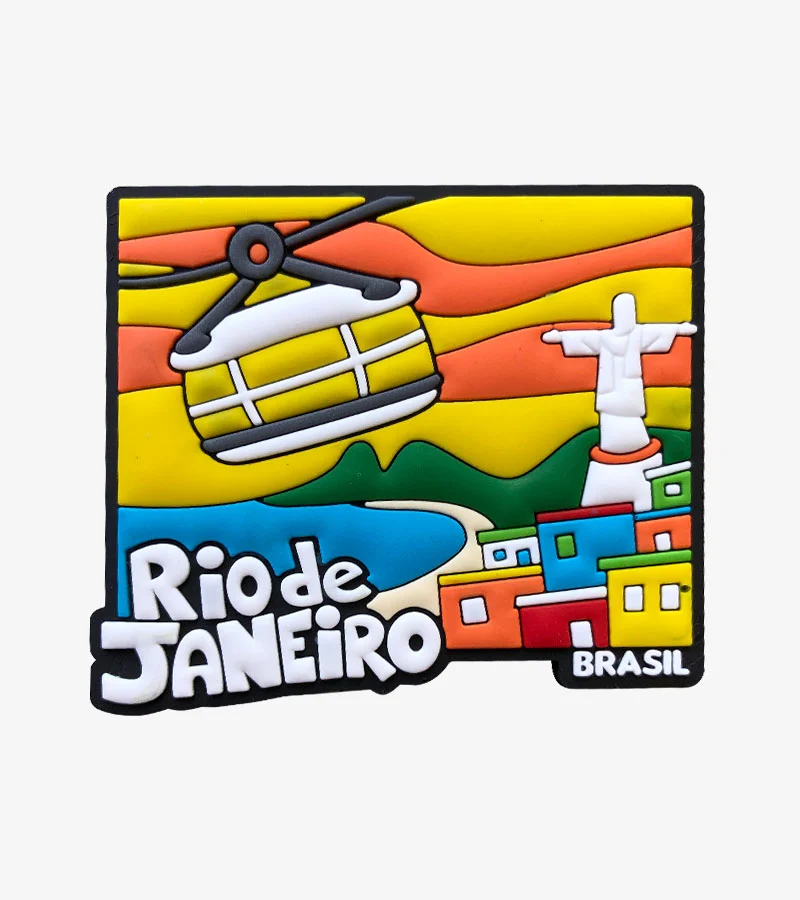 Ímã Rio De Janeiro RJ Teleferico Por Do Sol - Ímã de Geladeira - Loja ...